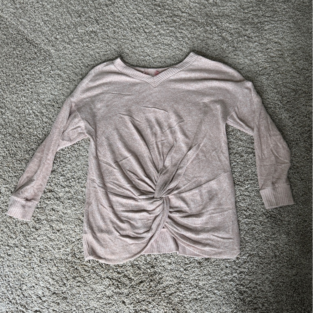 Pink Knotted Sweater